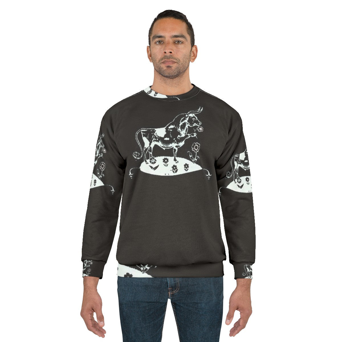 Elliott Smith Inspired Ferdinand The Bull White Sweatshirt - men