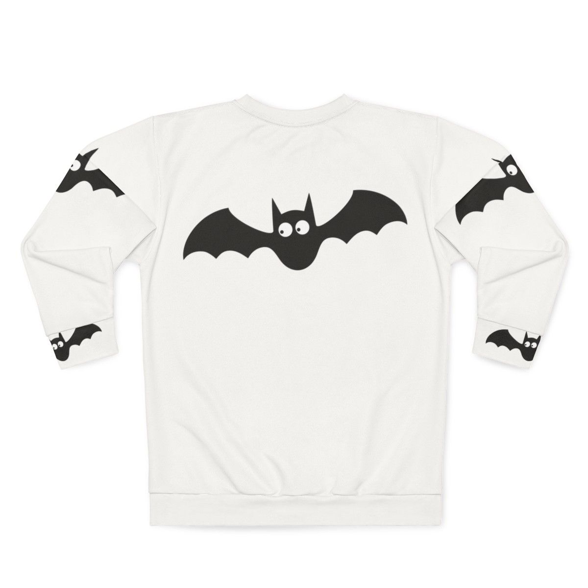 Bats Sweatshirt with Cute and Funny Animal Design - Back