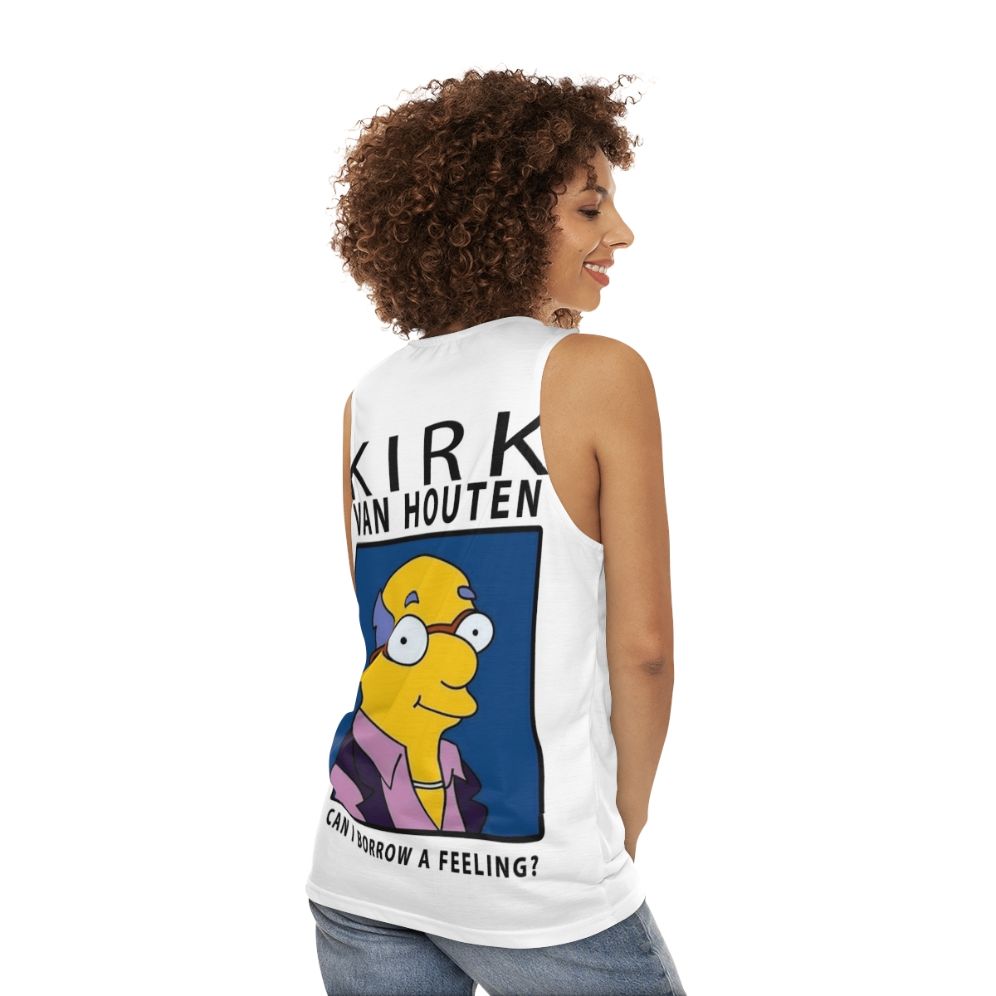 Kirk Van Houten "Can I Borrow a Feeling?" Unisex Tank Top - women back