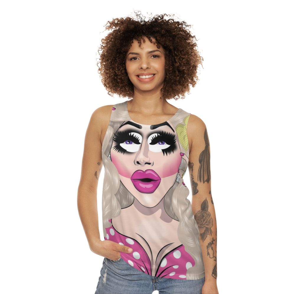 Trixie Mattel pink unisex tank top - women