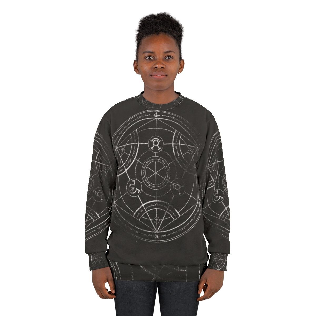 Fullmetal Alchemist Human Transmutation Circle Chalk Sweatshirt - women