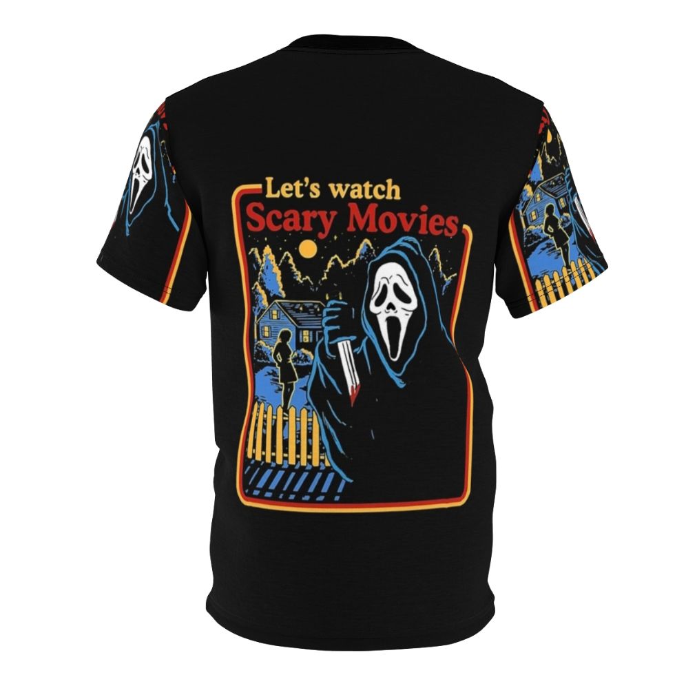 Spooky Halloween horror fan t-shirt with graphic design - Back