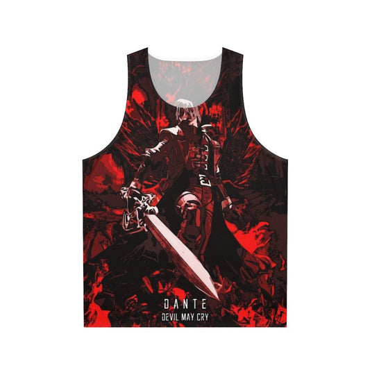 Dante Devil May Cry abstract gaming tank top