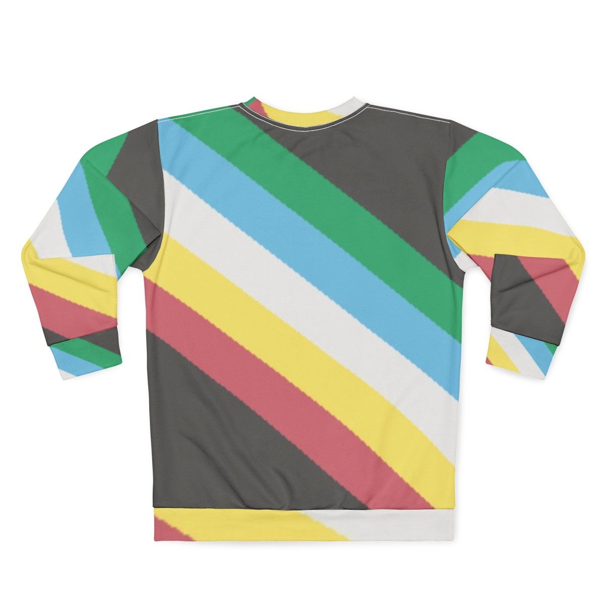 Disability Pride Flag Sweatshirt featuring disability pride flag design - Back