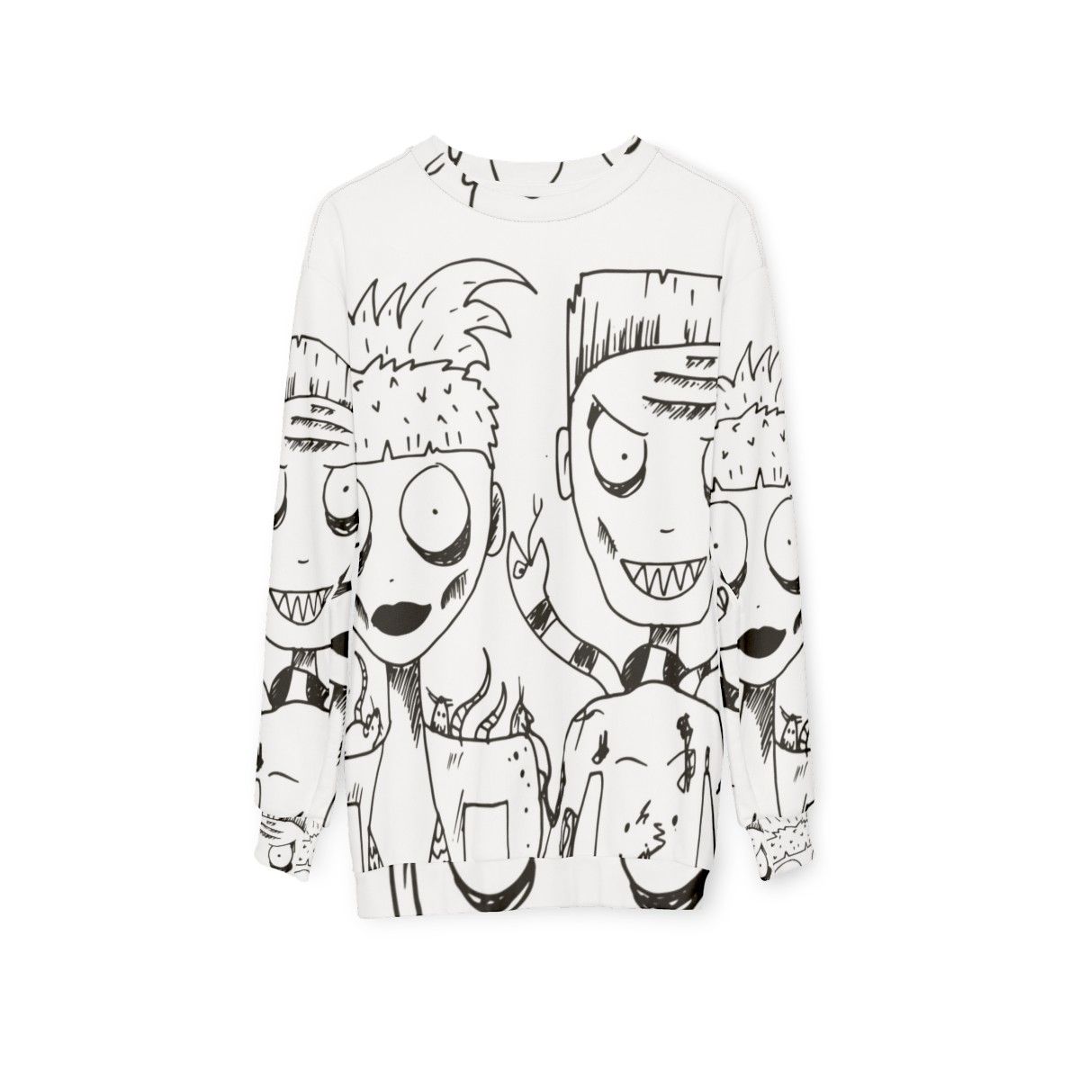 Die Antwoord Yolandi and Ninja Graphic Sweatshirt - hanging