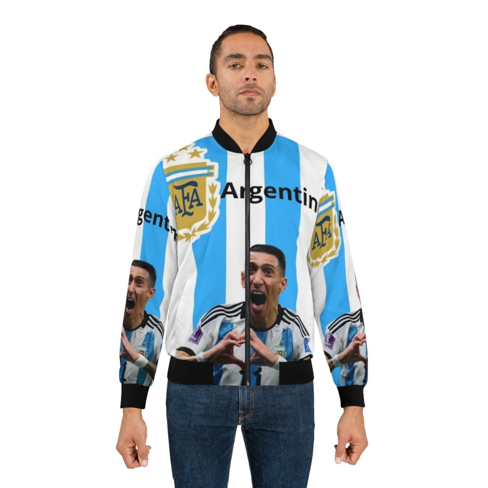 Stylish Argentina Di Maria Bomber Jacket from the 2022 World Cup in Qatar - Lifestyle