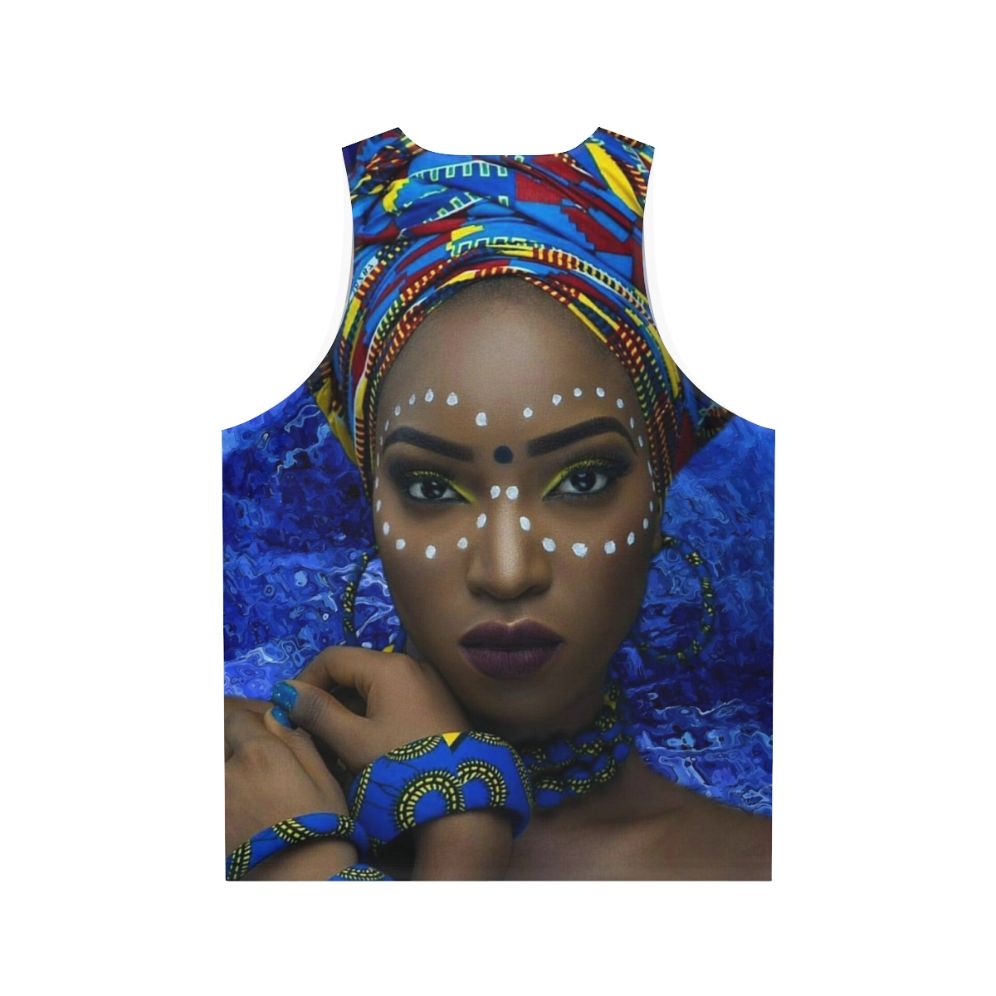 Elegant African Queen Unisex Tank Top - Back