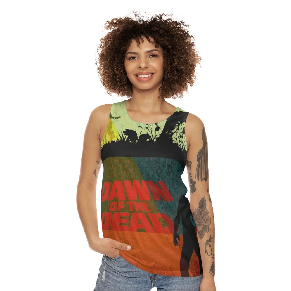 Vintage Modern Dawn of the Dead Unisex Tank Top - women