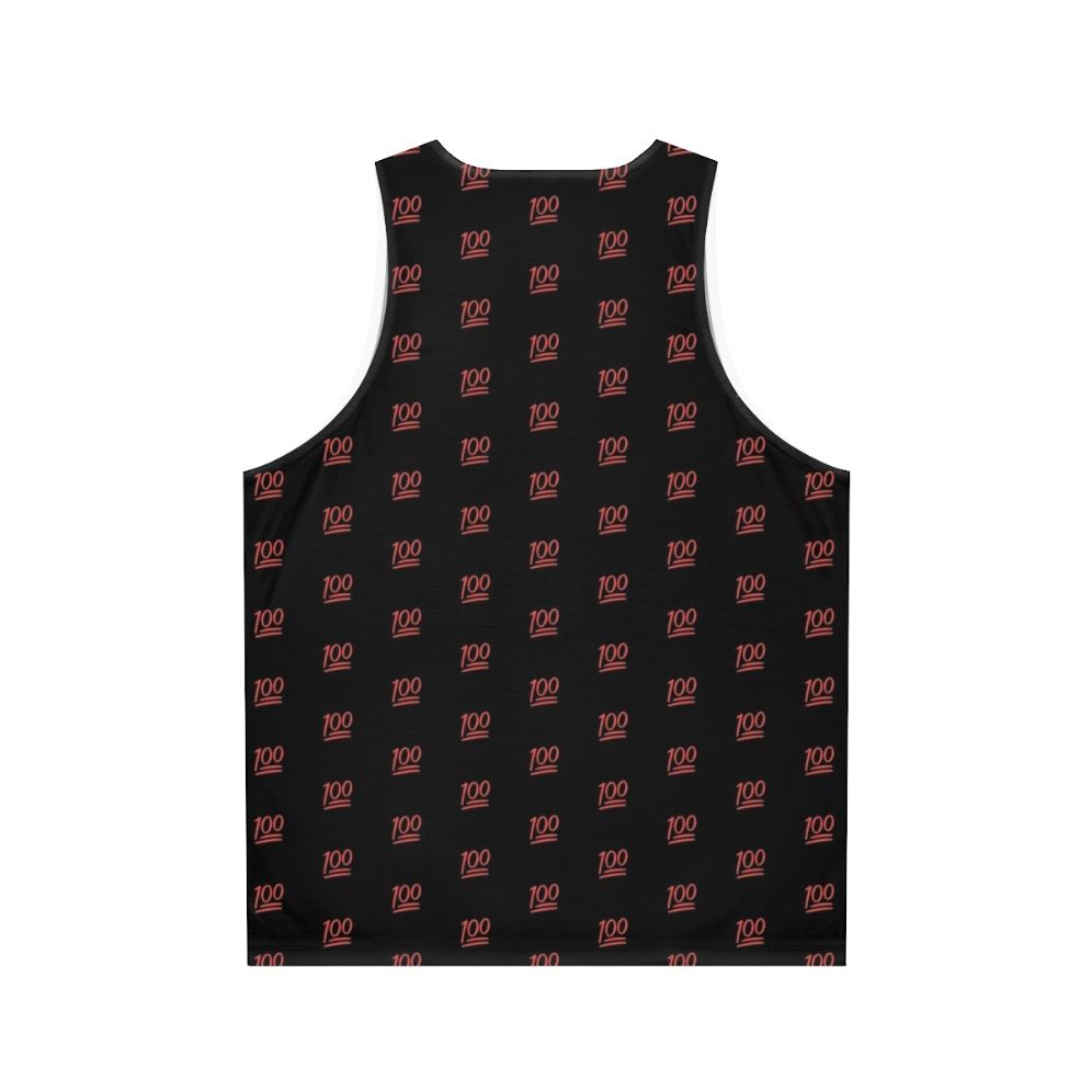 100 Emoji Unisex Tank Top - Back