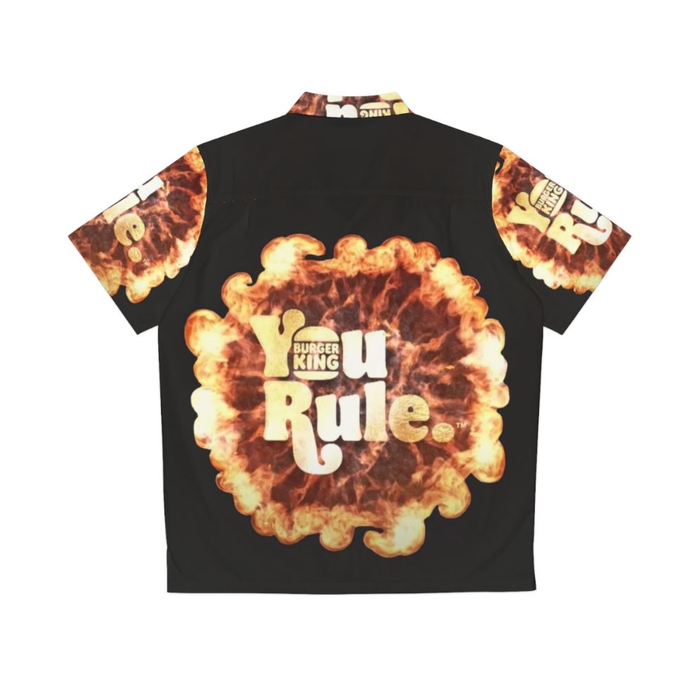 "You Rule" Hawaiian Shirt with Burger King Branding - Back