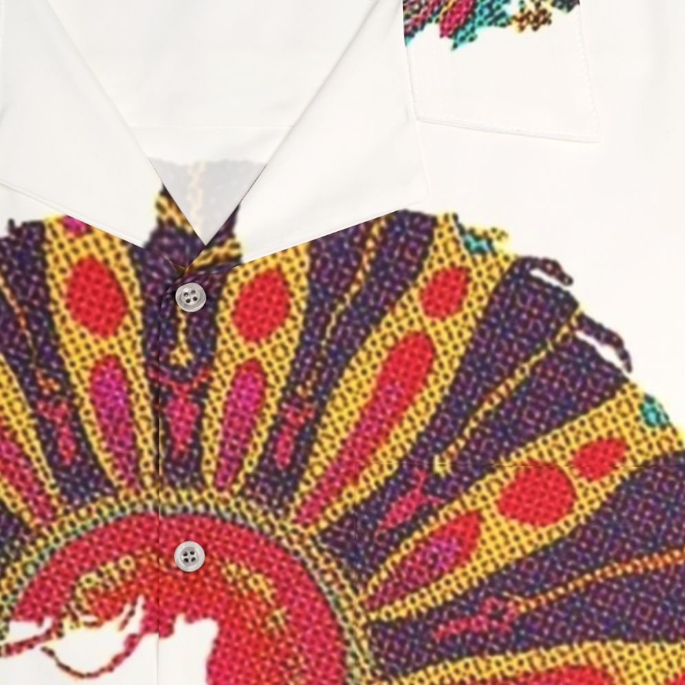 Cat Stevens Psychedelic Graphic Hawaiian Shirt - Detail