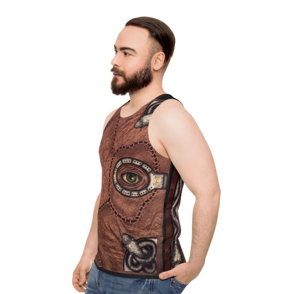 Hocus Pocus Unisex Tank Top with Sanderson Sisters Design - men side