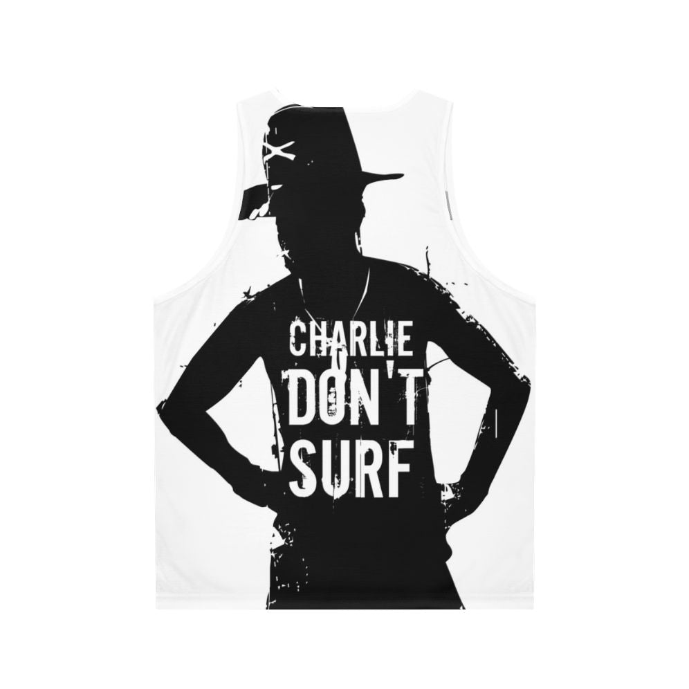 Charlie Don't Surf Unisex Military Tank Top - Back