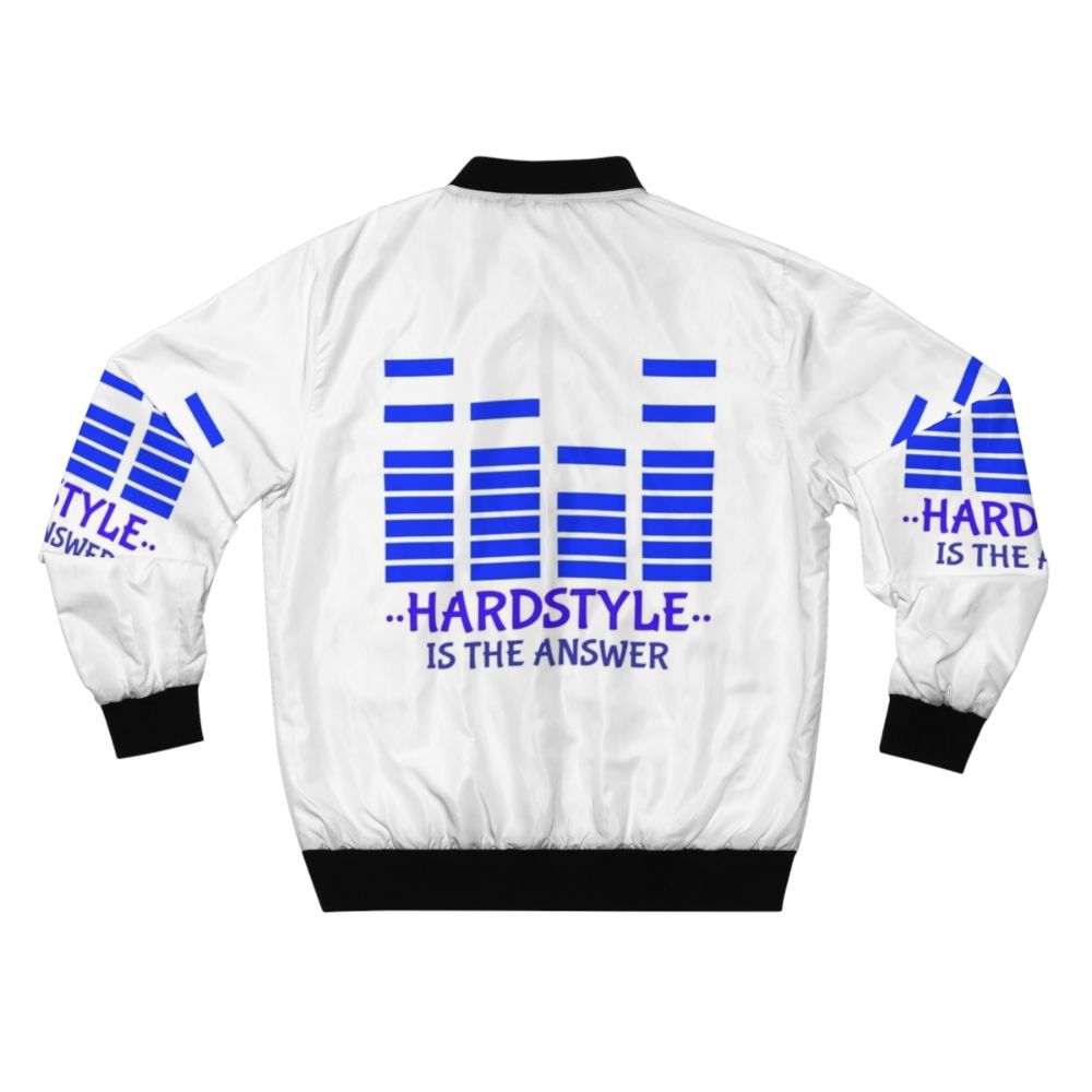 Hardstyle bomber jacket with music-inspired design - Back