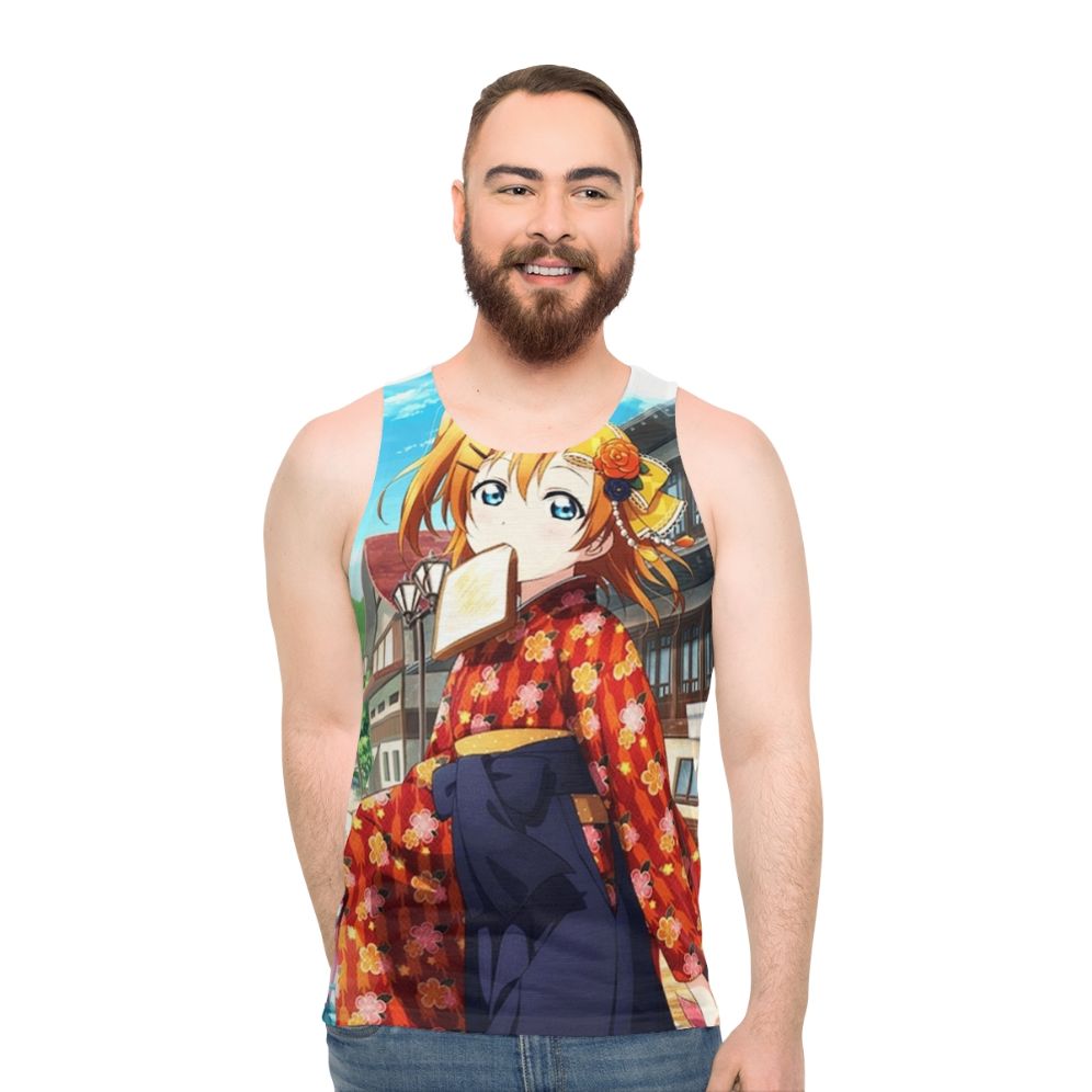 Taisho Romance Honoka Kousaka Unisex Anime Tank Top - men