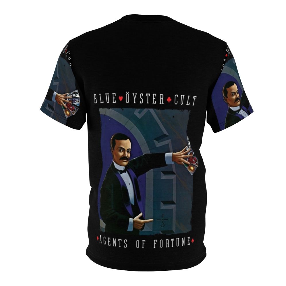 Blue Oyster Cult-inspired AOP t-shirt featuring the band's iconic logo and album art - Back