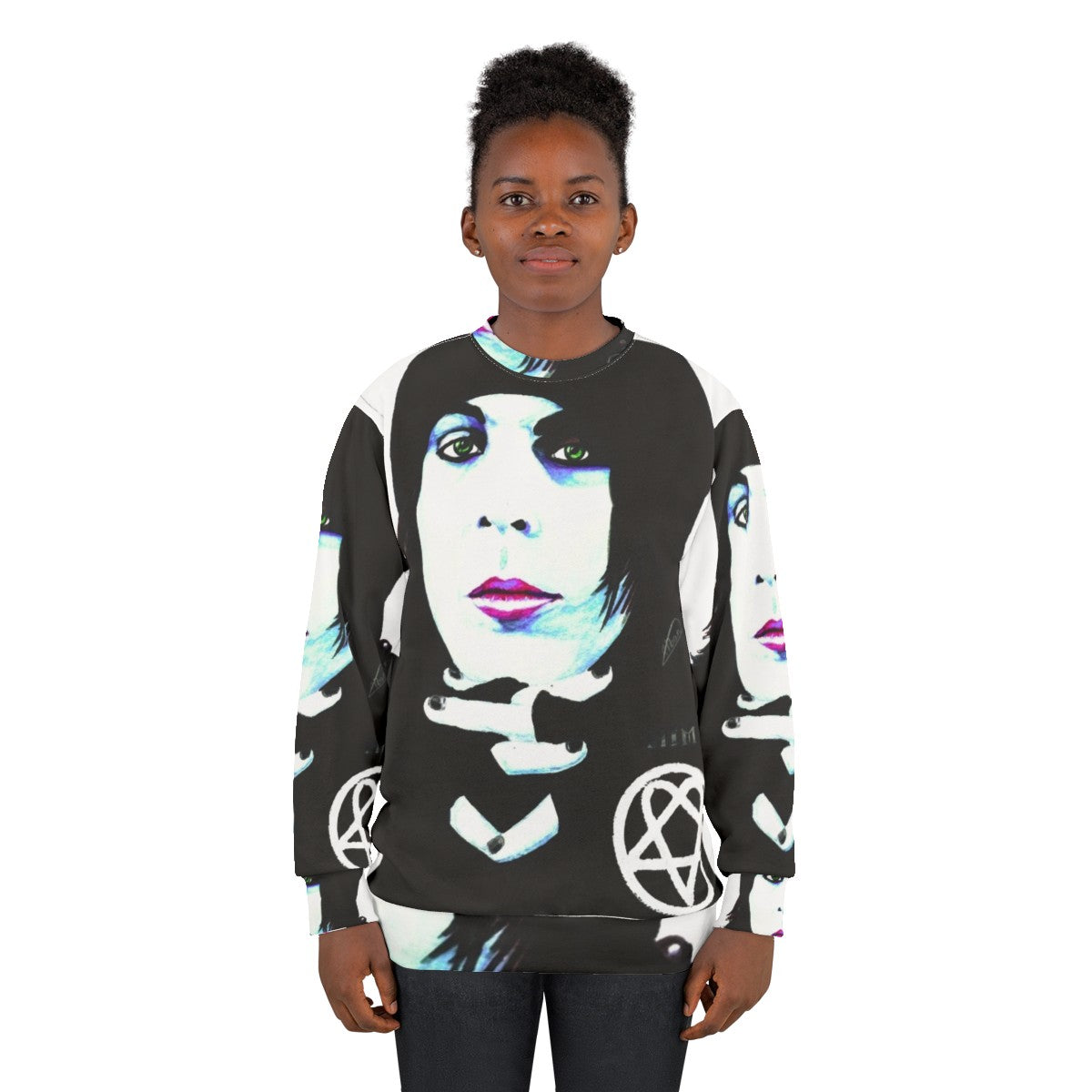 Him Ville Valo Portrait Sweatshirt - women