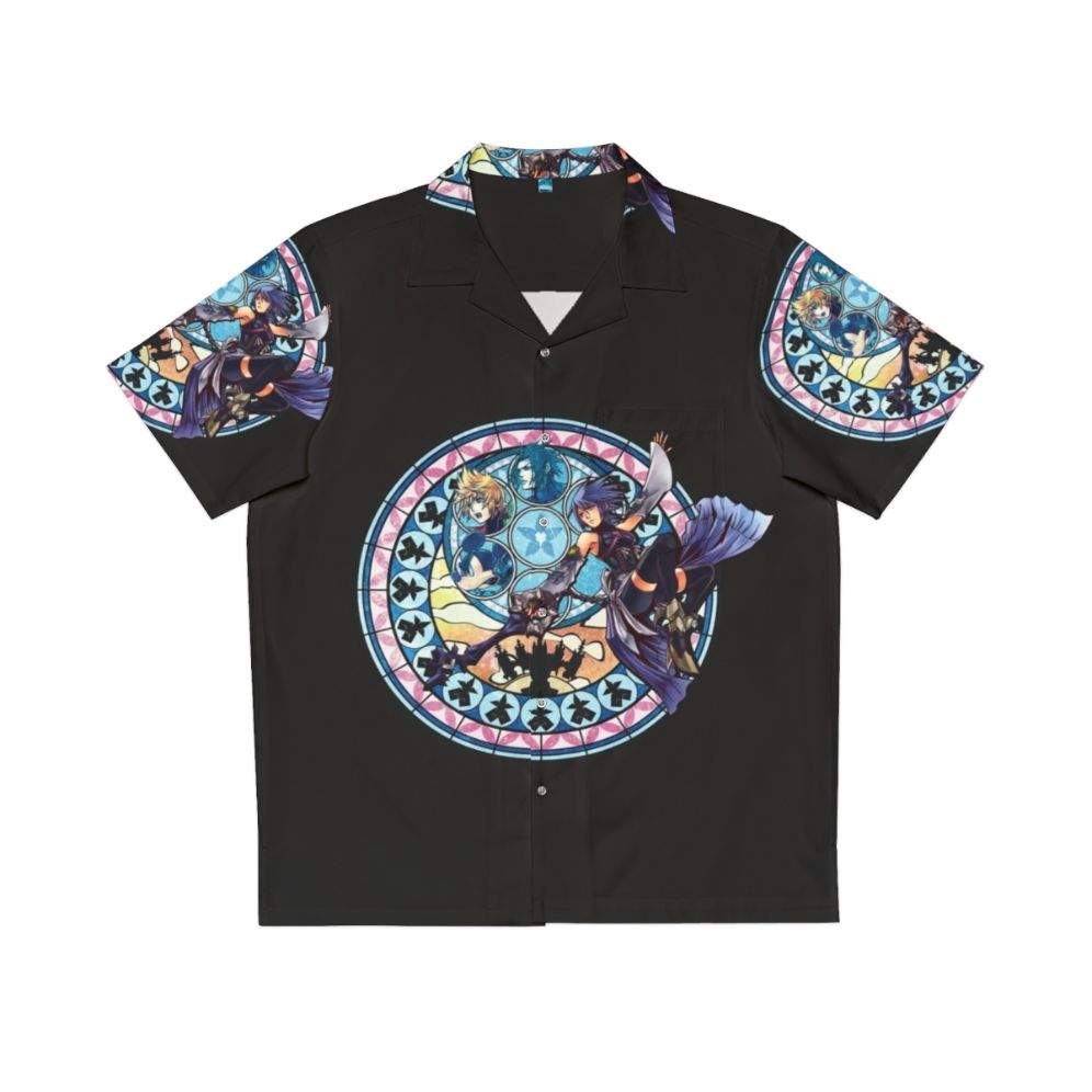 Aqua Kingdom Hearts Blue Hawaiian Shirt