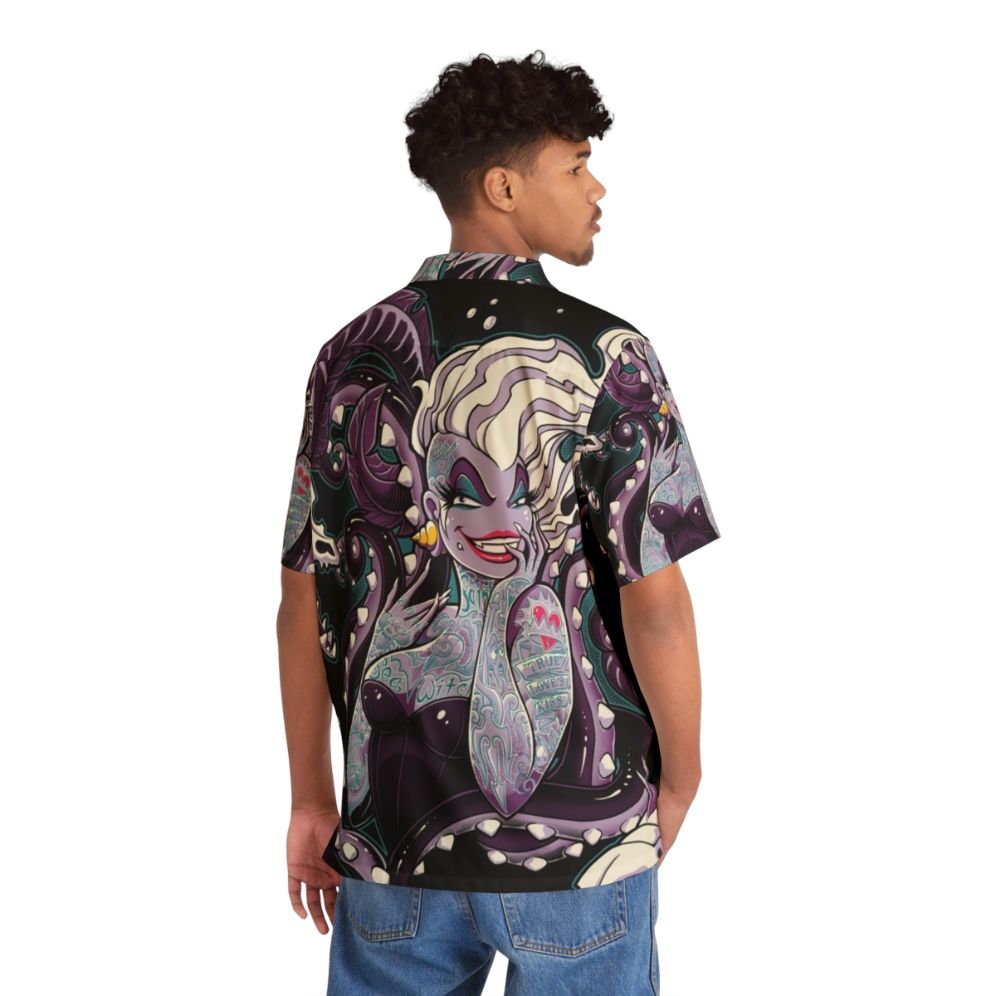 Empowering Hawaiian shirt with villain, octopus, and sea witch design - People Back