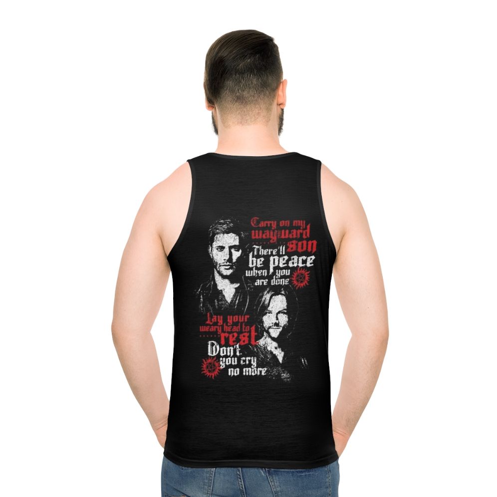 Supernatural Winchester Brothers Unisex Tank Top - men back