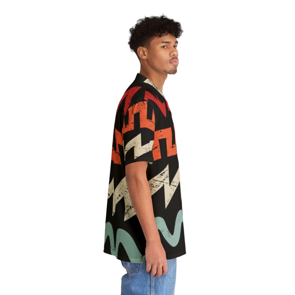 Retro synth waveforms Hawaiian shirt - People Pight