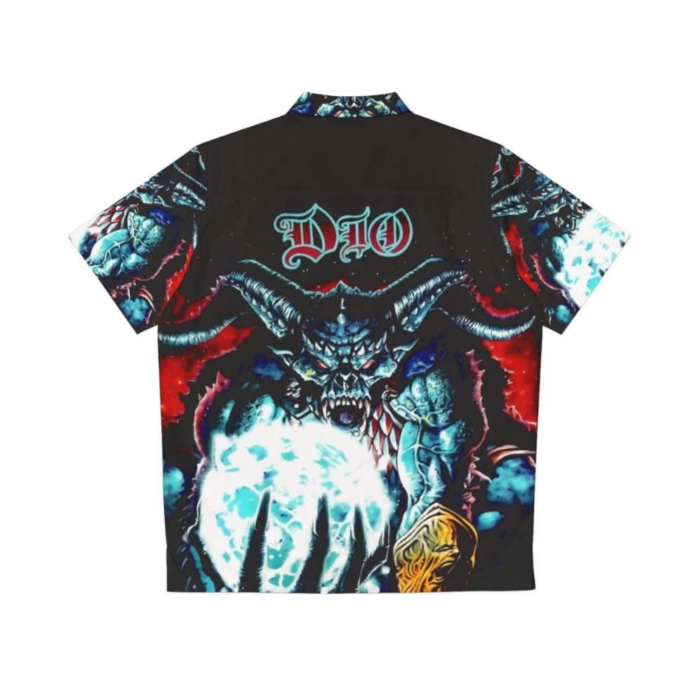 Metal Master Hawaiian Shirt with Celestial Moon Demon Design - Back