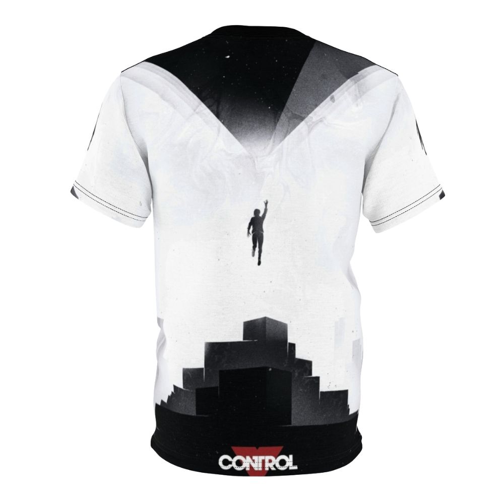 Control-Themed Gaming Art T-Shirt - Back