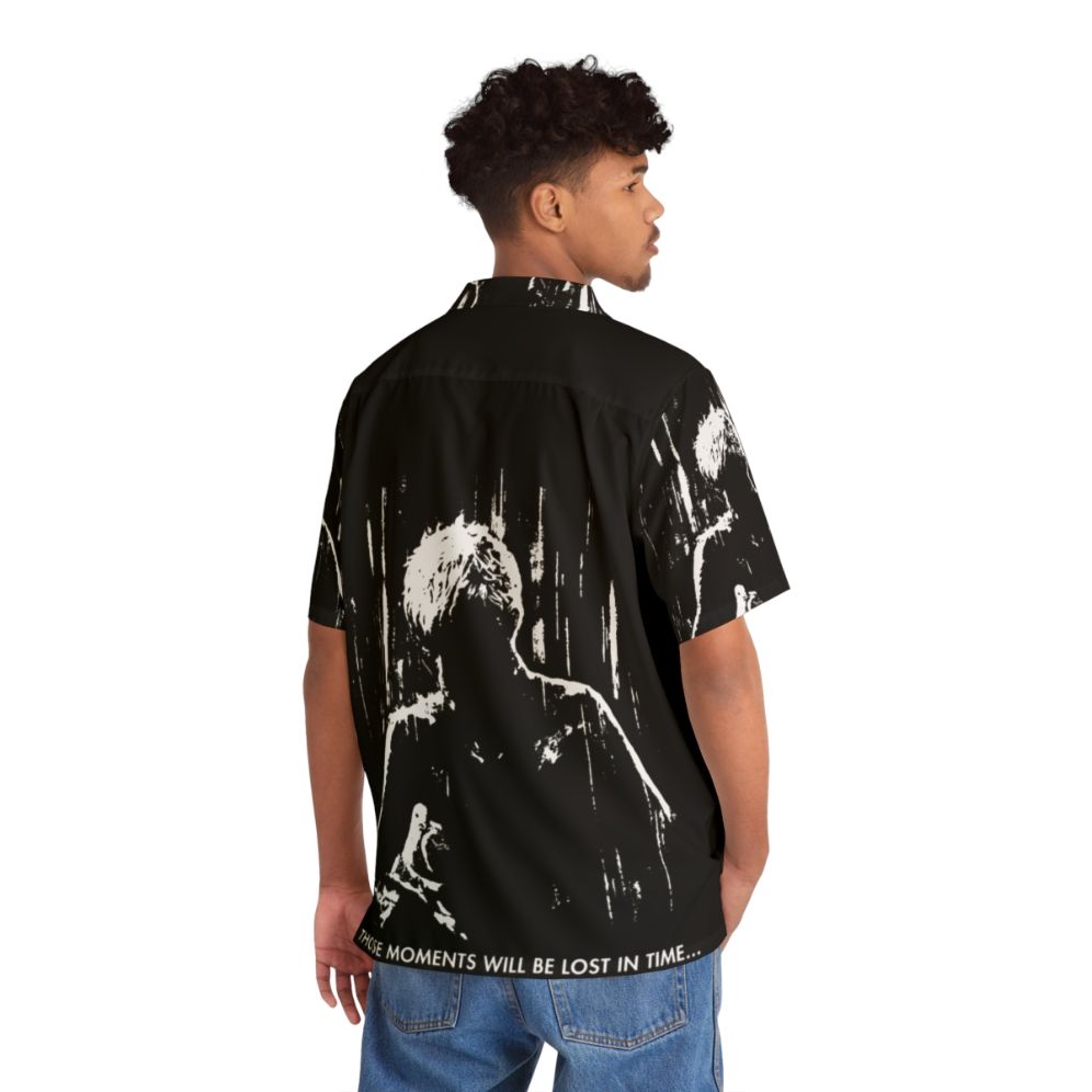 Blade Runner "Tears in Rain" inspired cyberpunk Hawaiian shirt - People Back