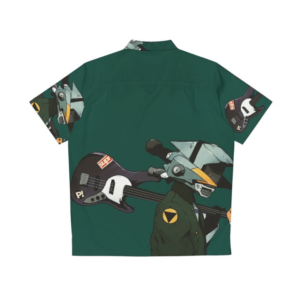 FLCL Guitar Anime Hawaiian Shirt - Back