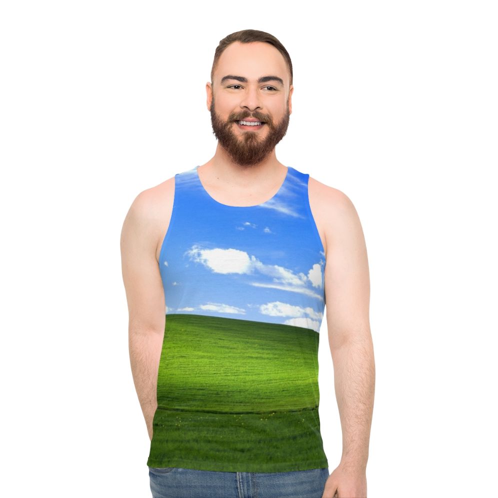 Windows XP Wallpaper Unisex Tank Top - men