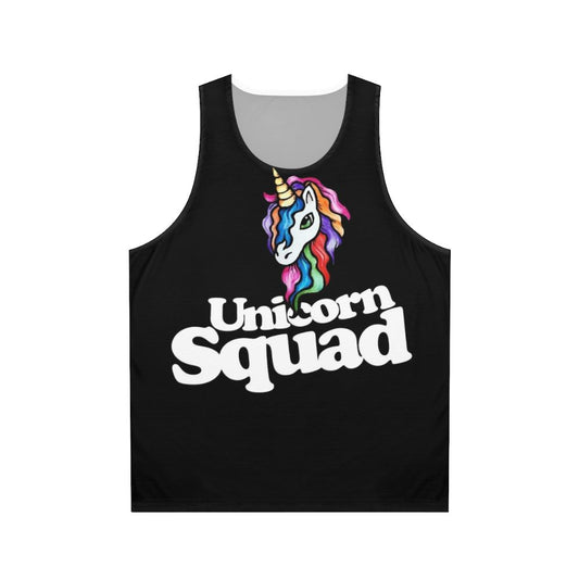 Retro unicorn squad unisex tank top