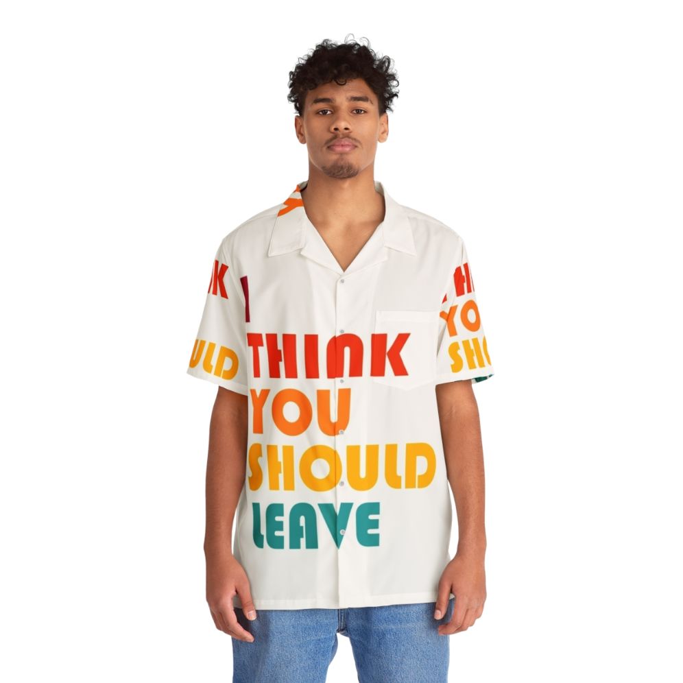 Retro Hawaiian Shirt Inspired by the Netflix Comedy I Think You Should Leave - People Front