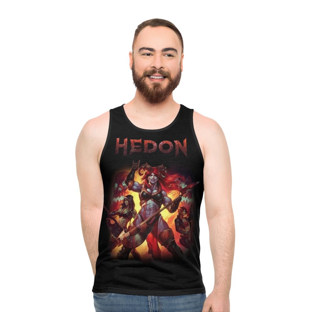 Hedon album cover art unisex tank top - men