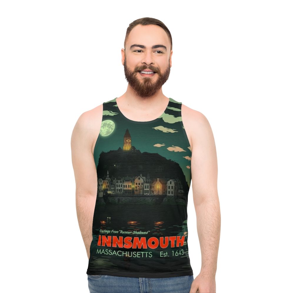 Innsmouth Unisex Tank Top with Lovecraft Cthulhu Mythos Horror Literature Design - men