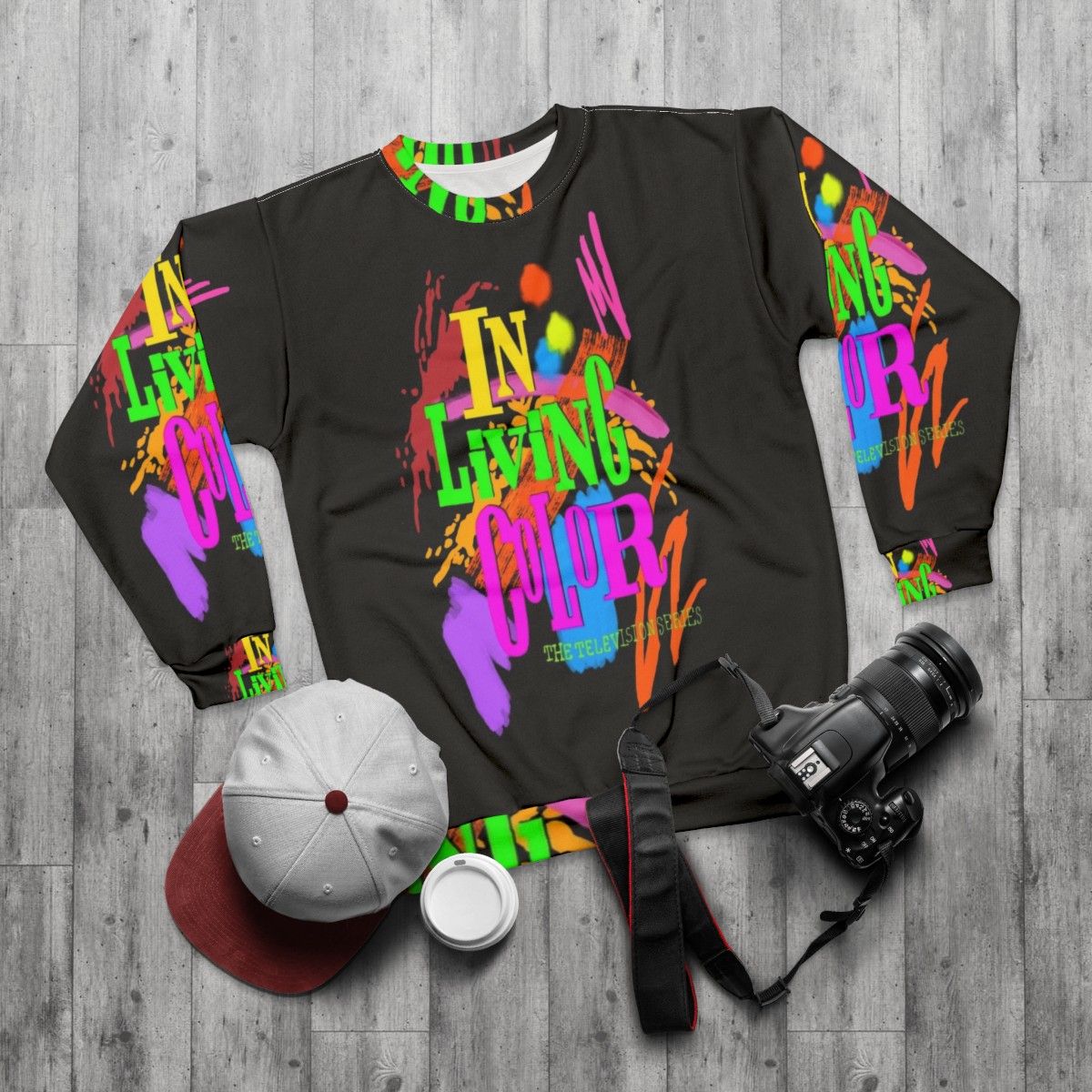 90s 'In Living Color' Sweatshirt - flat lay