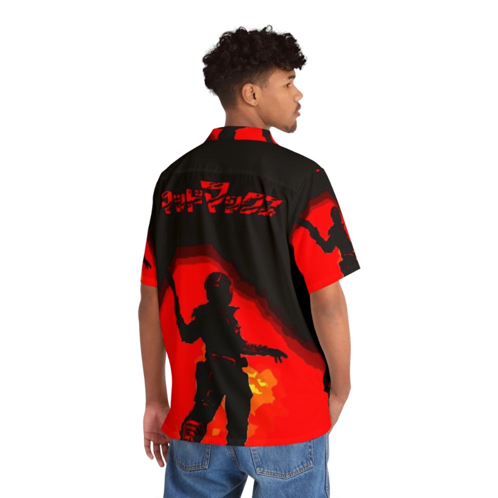 Retro Hawaiian Shirt Inspired by Mad Max Movie - People Back