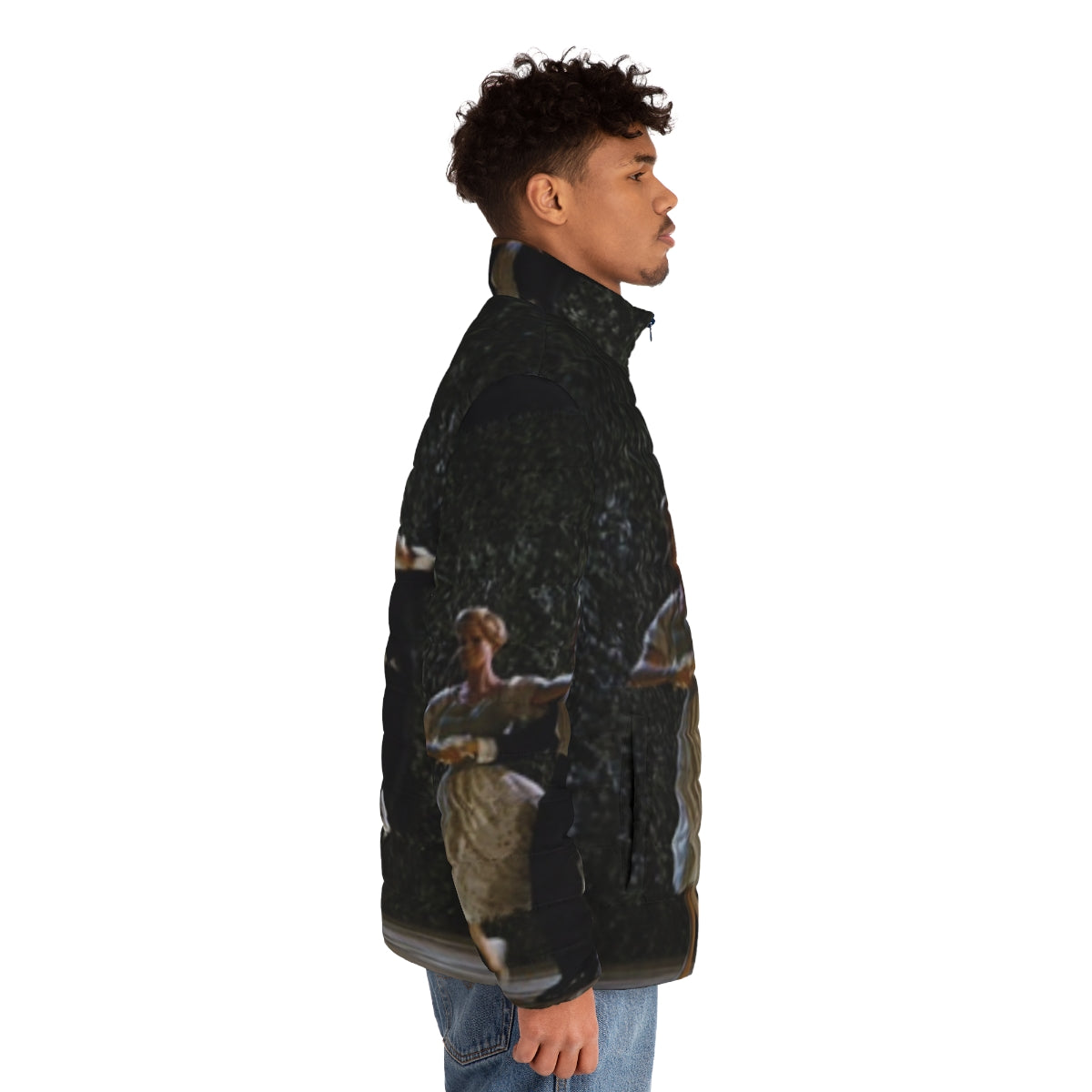 The Sound of Music Dance Puffer Jacket featuring the iconic alpine style - men side right