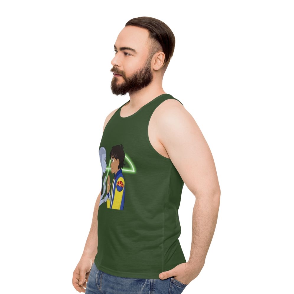 Infinity Train Unisex Cartoon Network Tank Top - men side