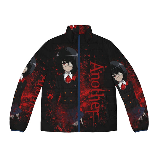 Anime puffer jacket featuring the character Mei Misaki from the dark anime "Another"