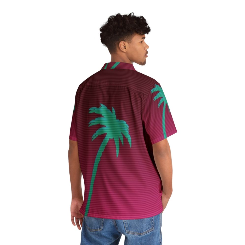 Hotline Miami Palmtree Hawaiian Shirt - People Back