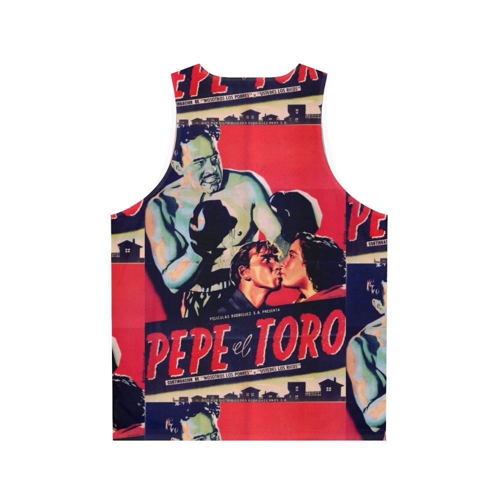 Vintage Mexican Cinema Icons Unisex Tank Top - Back