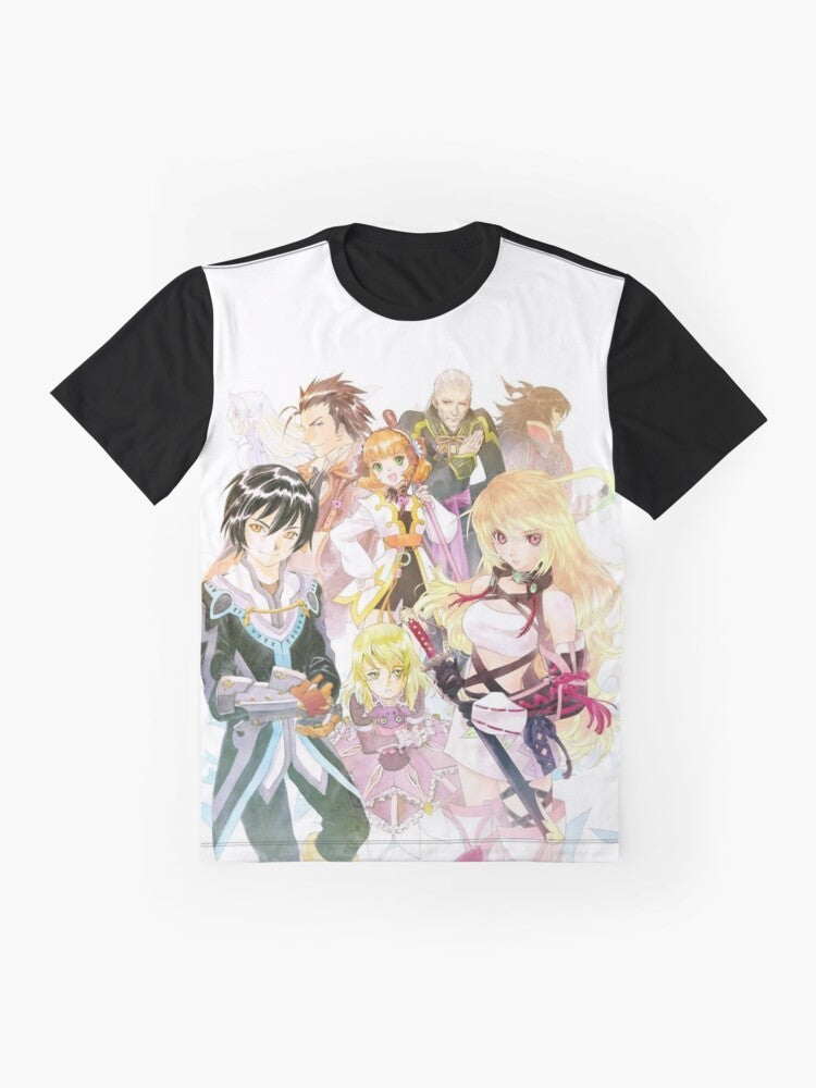 Tales of Xillia graphic t-shirt featuring the cover art with no logo - Flat lay