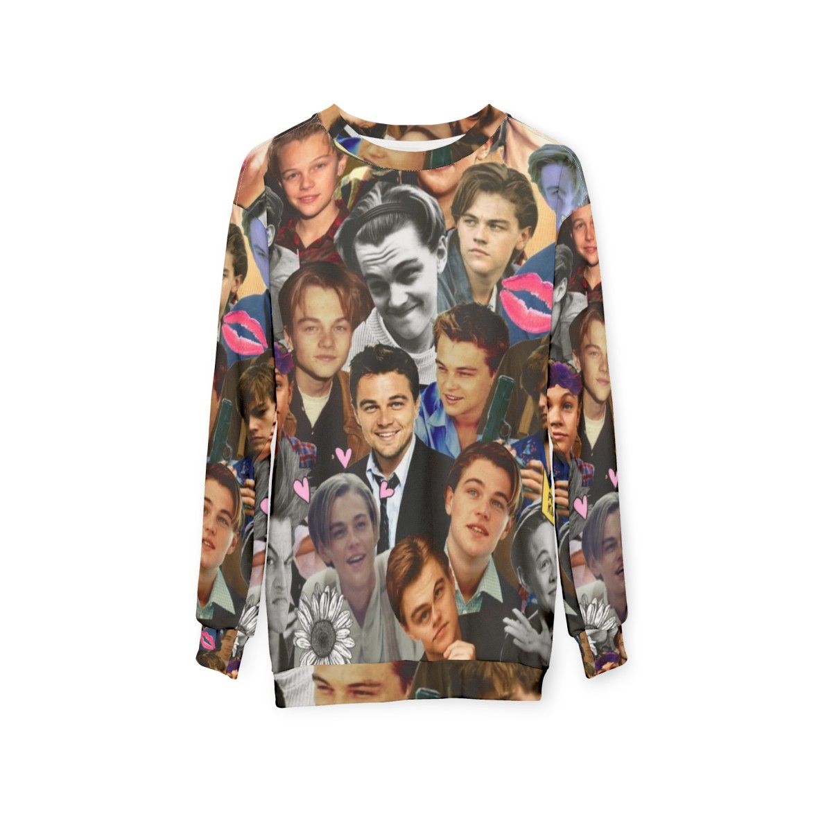 Leonardo DiCaprio Collage Sweatshirt - hanging