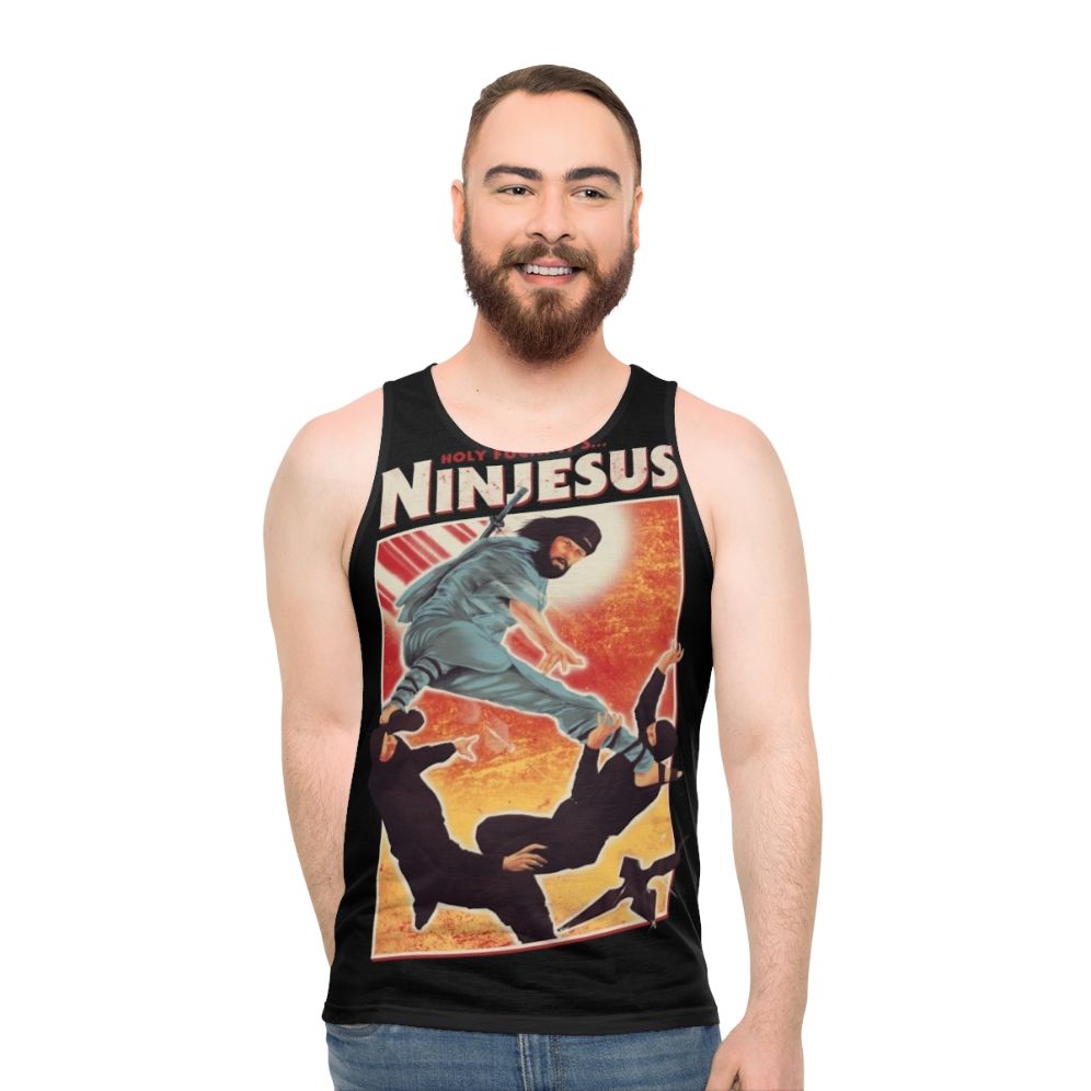 Unisex Jesus Ninja Tank Top - men