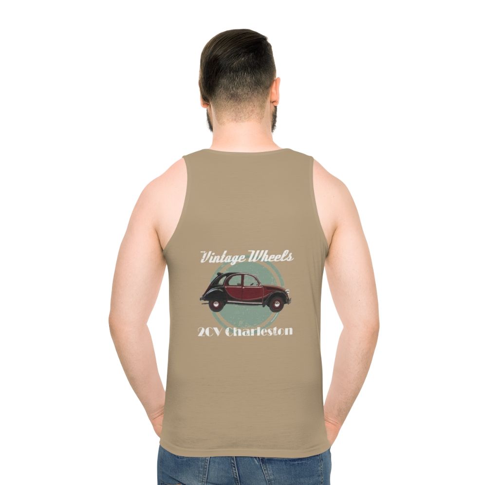 Vintage Citroën 2CV Charleston Unisex Tank Top - men back