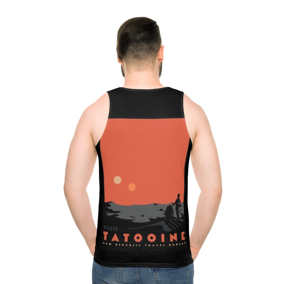 Explore Tatooine Unisex Star Wars Tank Top - men back