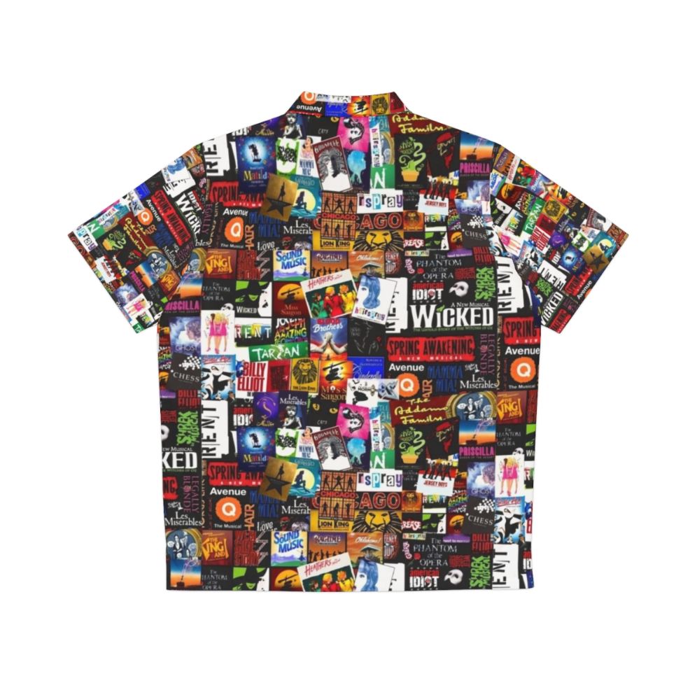 Musicals Collage Hawaiian Shirt for Performing Arts Enthusiasts - Back