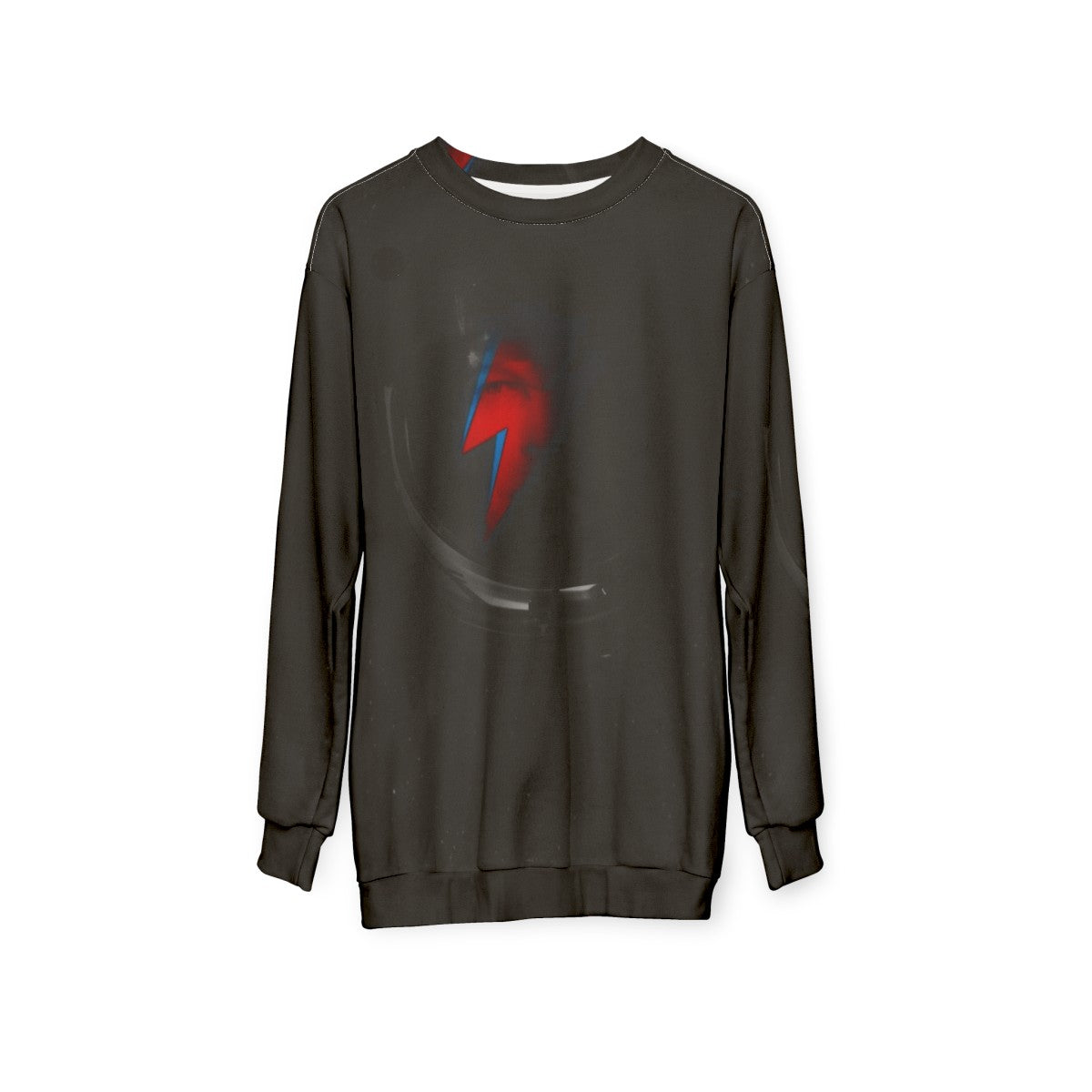 Space Odd VK Sweatshirt featuring cosmic design and David Bowie references - hanging