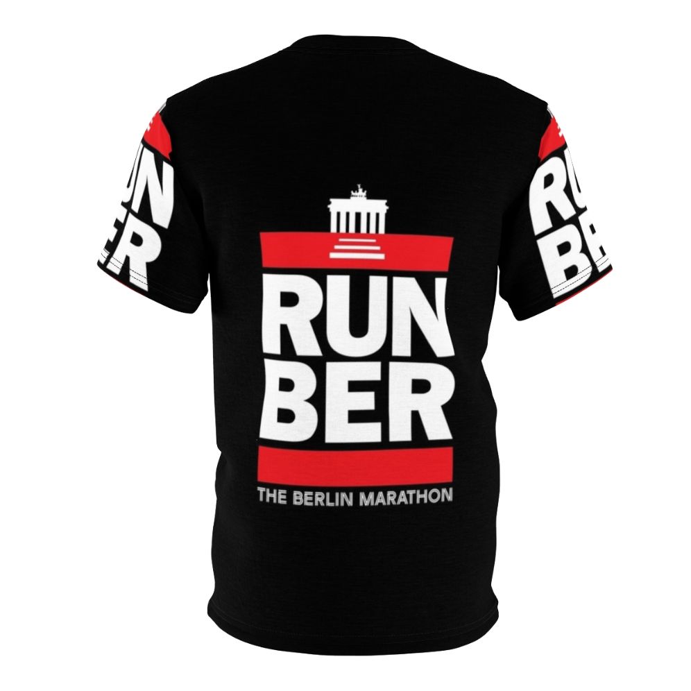 Premium quality AOP t-shirt featuring the Berlin Marathon design - Back