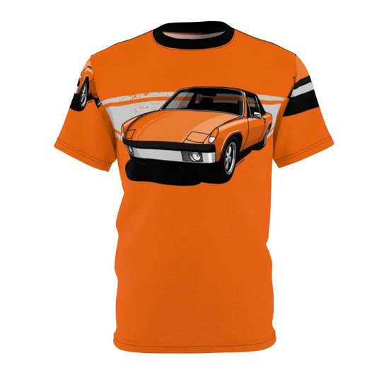 Graphic t-shirt featuring a vintage German sports car design